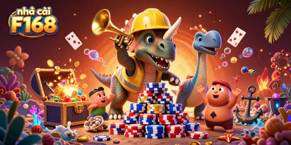 Experience dynamic gameplay action at nhà cái F168 with vibrant casino elements and festive atmosphere.