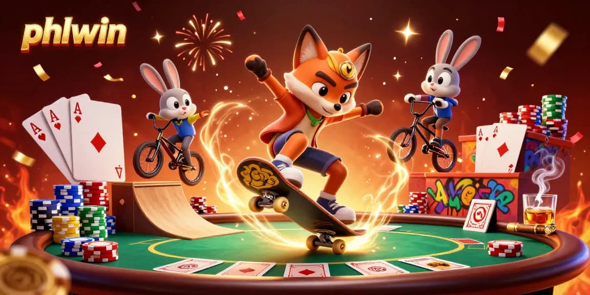 Experience the excitement of phlwin in a vibrant, dynamic casino scene with engaging characters.