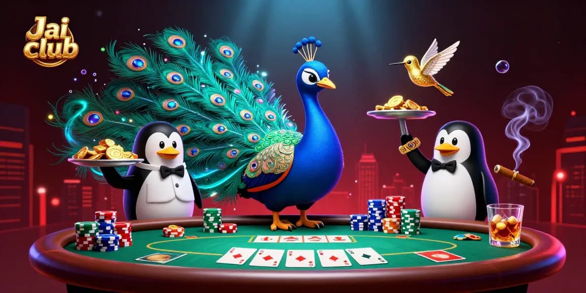 Experience the joy of gaming at Jai club with captivating characters and vibrant casino elements.