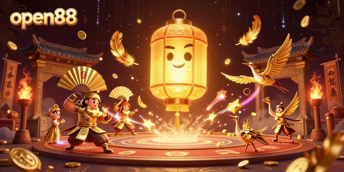 Experience the thrill of open88 with vibrant gaming excitement at a night market casino.