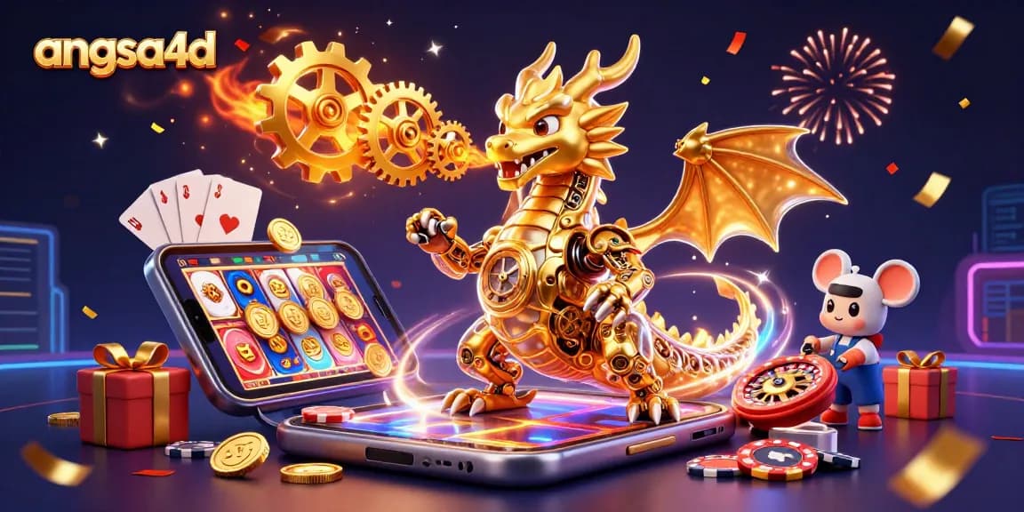 Win big with angsa4d in an action-packed slot game featuring a golden dragon and a tiny engineer.