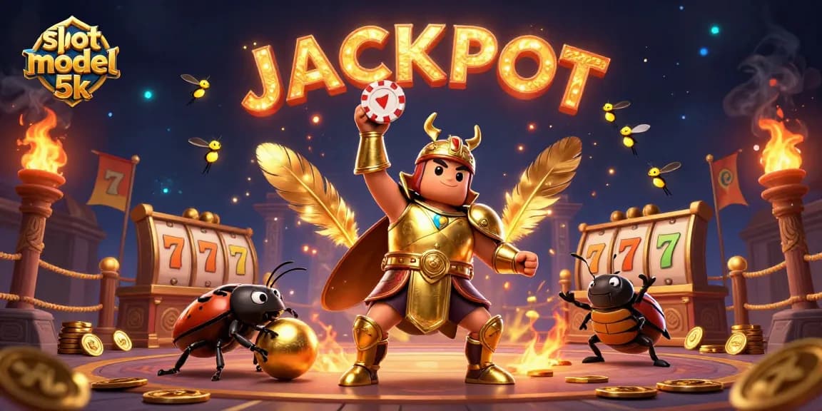 Spin to win with the captivating slot modal 5k scene showcasing wins and excitement in a vibrant setting.