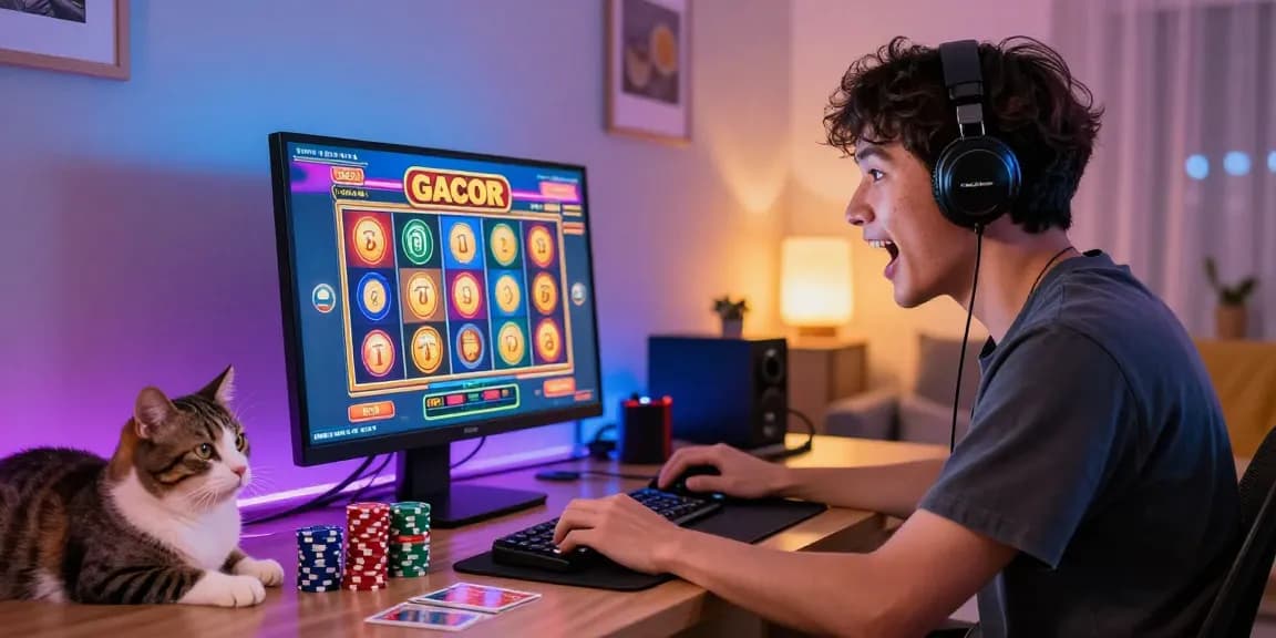 Pengalaman bermain slot gacor dengan suasana menyenangkan di ruang permainan modern yang nyaman.