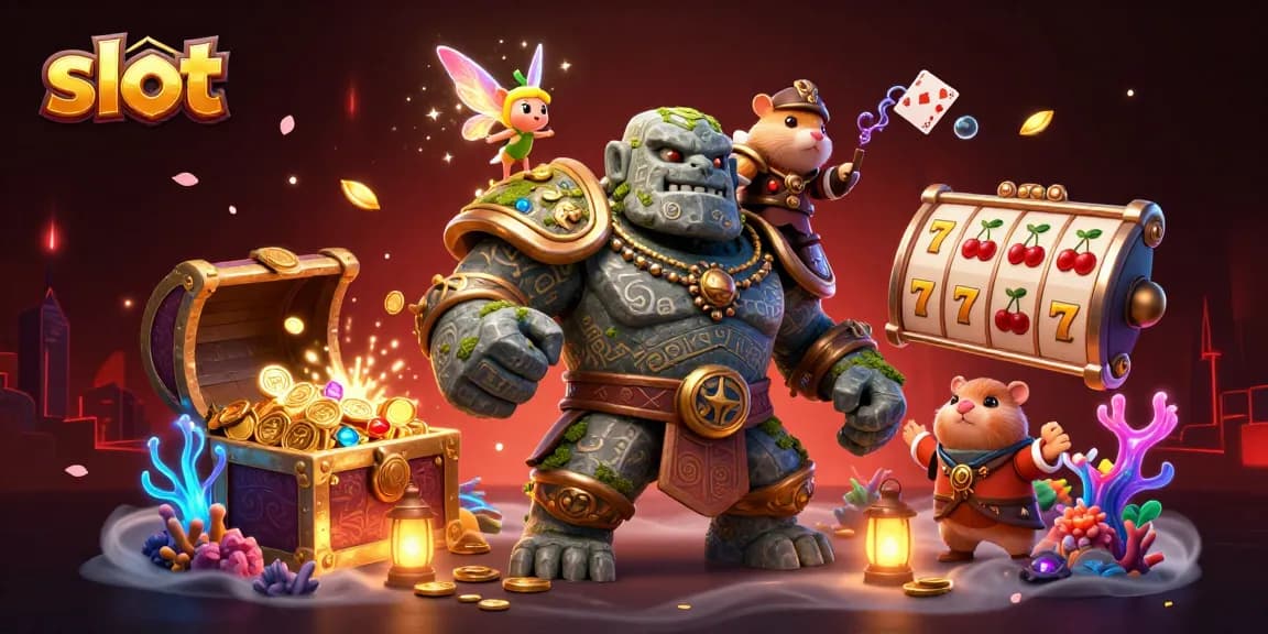 Engage in thrilling slot adventures with the golem guardian, lucky symbols, and magical companions.