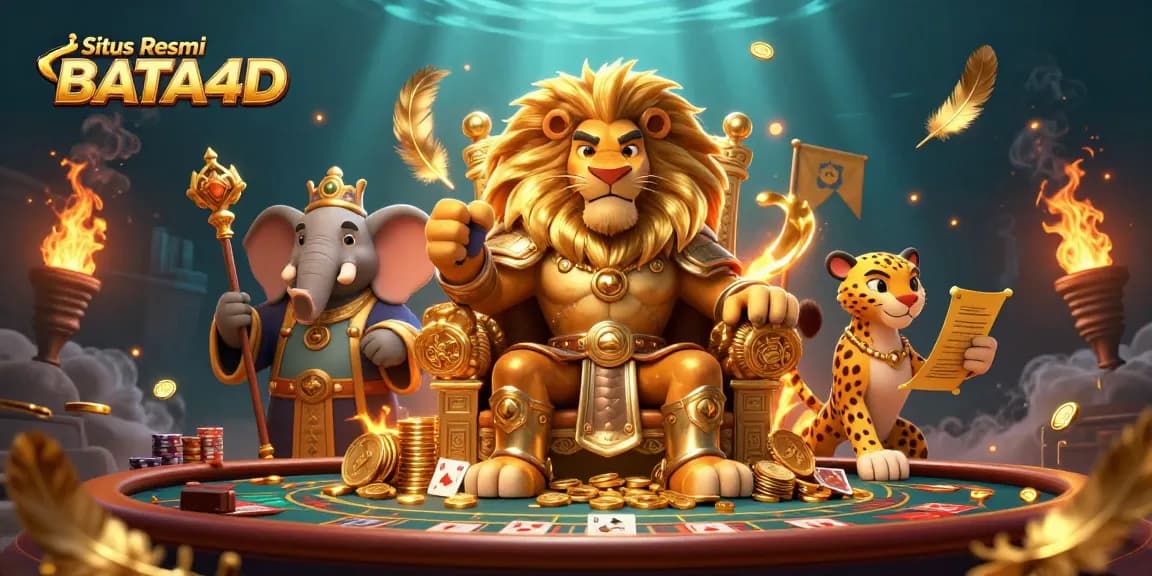 Permainan kasino yang mengasyikkan di Situs Resmi BATA4D dengan karakter kartun dan elemen menarik.