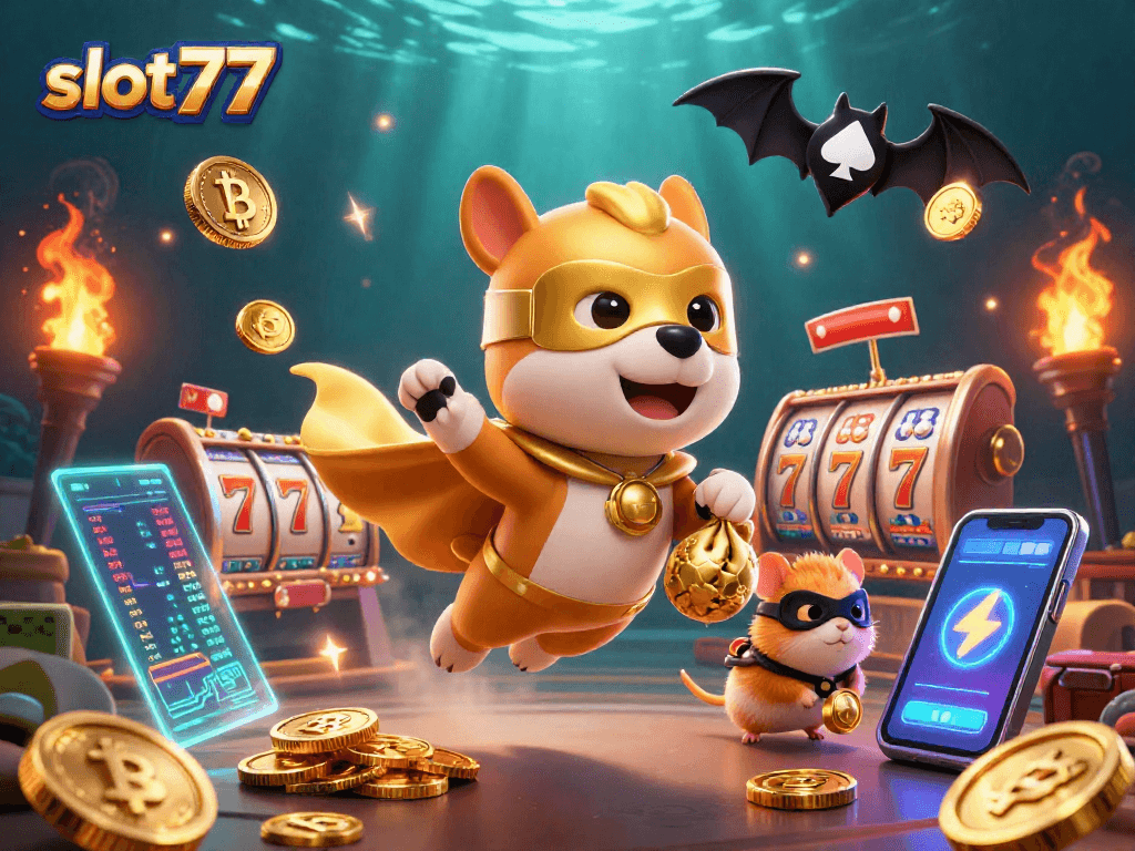 Menangkan slot777 saat bermain dengan superhero anjing dan hamster beraksi di kasino!