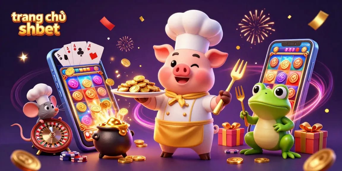 Explore the exciting world of online gambling at trang chủ shbet featuring a visually rich digital casino scene.