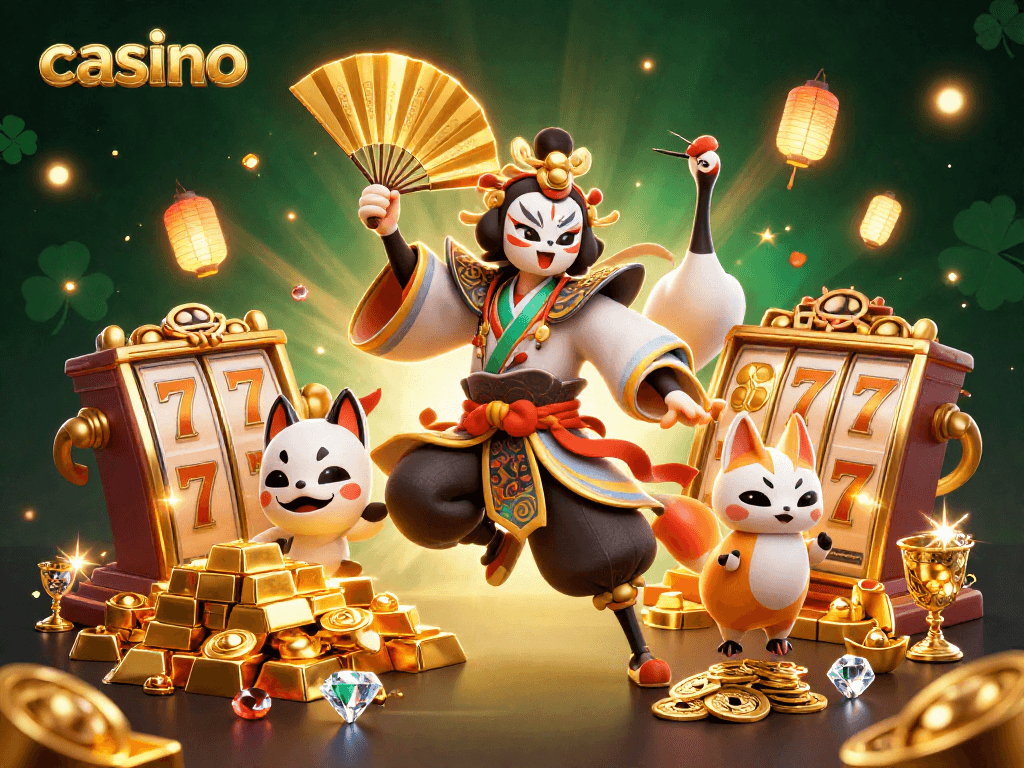 Experience thrilling casino adventures with vibrant characters and dynamic game elements.