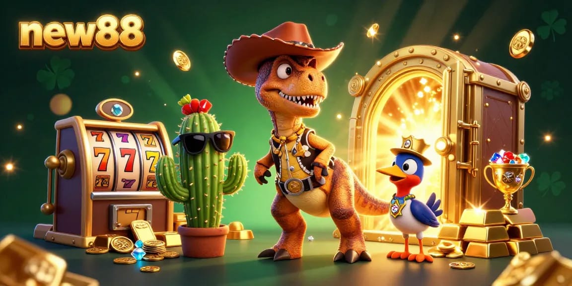 Engage in winning strategies with new88's dynamic slot games and vibrant casino atmosphere.