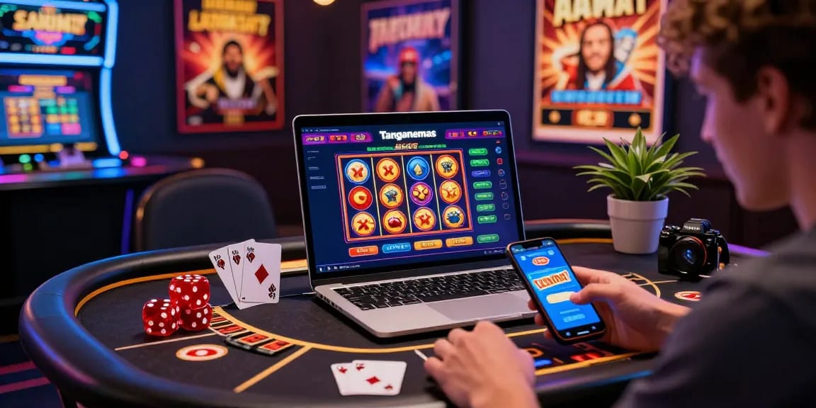 Pemain aktif di Tanganemas sedang menikmati pengalaman bermain slot online yang seru dan aman.