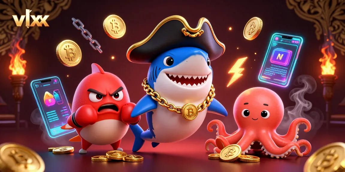 Engage with vlxx strategies in this vibrant 3D casino illustration featuring animated characters.