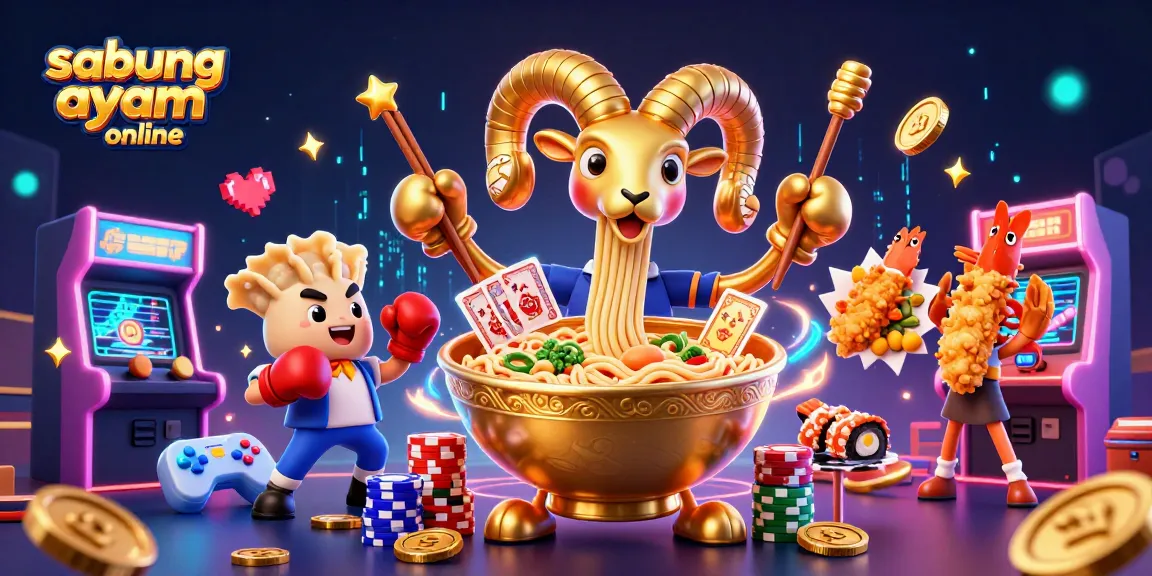 Get ready for sabung ayam online action with animated casino characters in a vibrant 3D illustration.