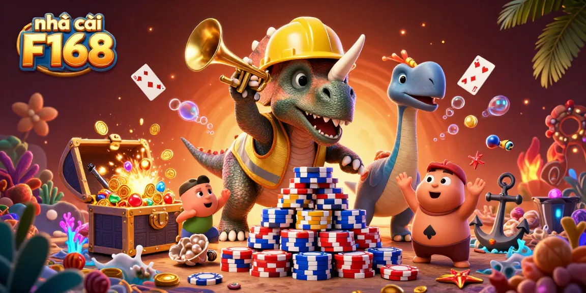 Experience dynamic gameplay action at nhà cái F168 with vibrant casino elements and festive atmosphere.
