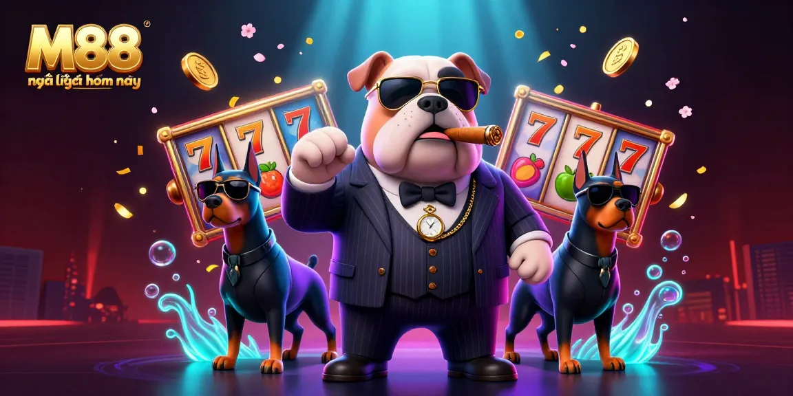M88 mới nhất hôm nay mang đến trải nghiệm chơi slot sống động với các biểu tượng may mắn và tiền vàng chao đảo.