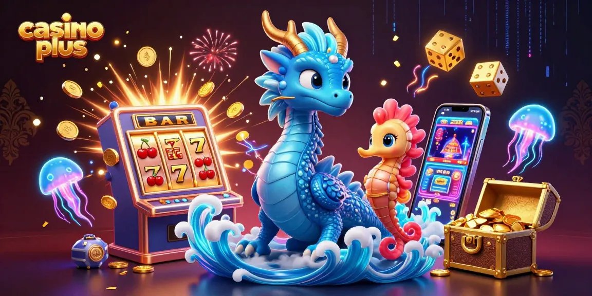 Experience the excitement at casino plus with our vibrant 3D illustration featuring dynamic gaming elements.