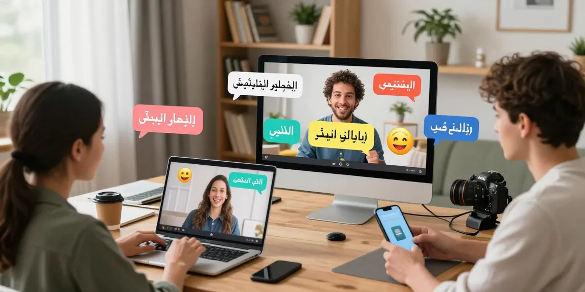 Engaging شات عربي users sharing vibrant conversation in a cozy online space
