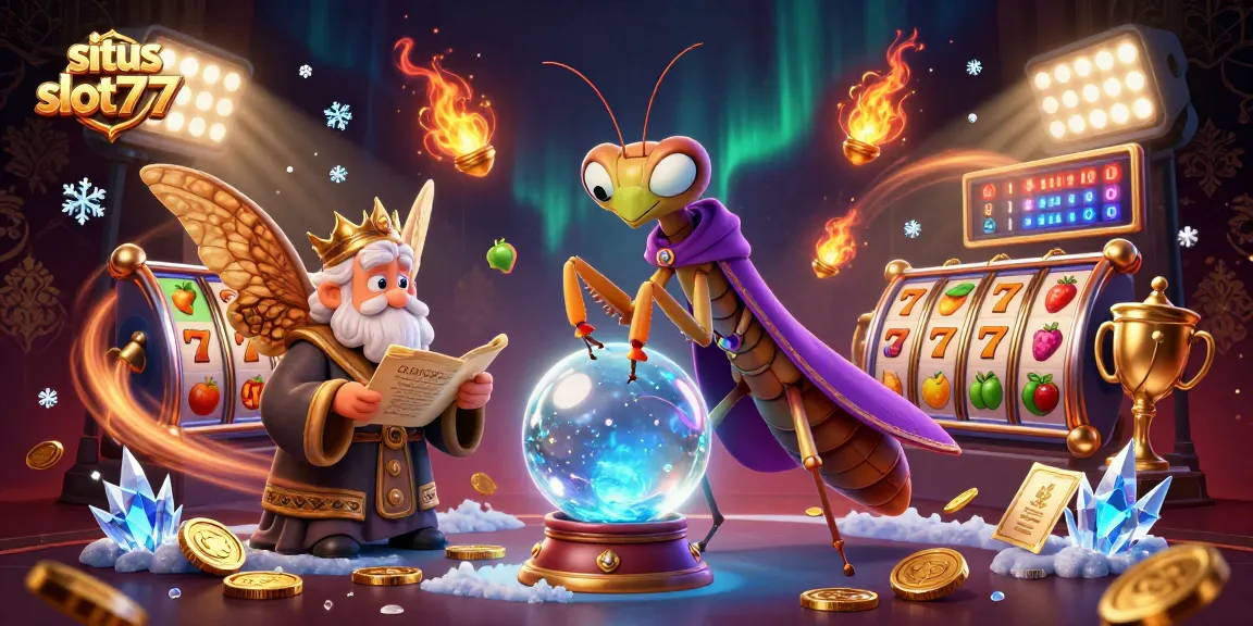 Situs slot777 showcases thrilling slot games with vibrant visuals and captivating illustrations of winning symbols.