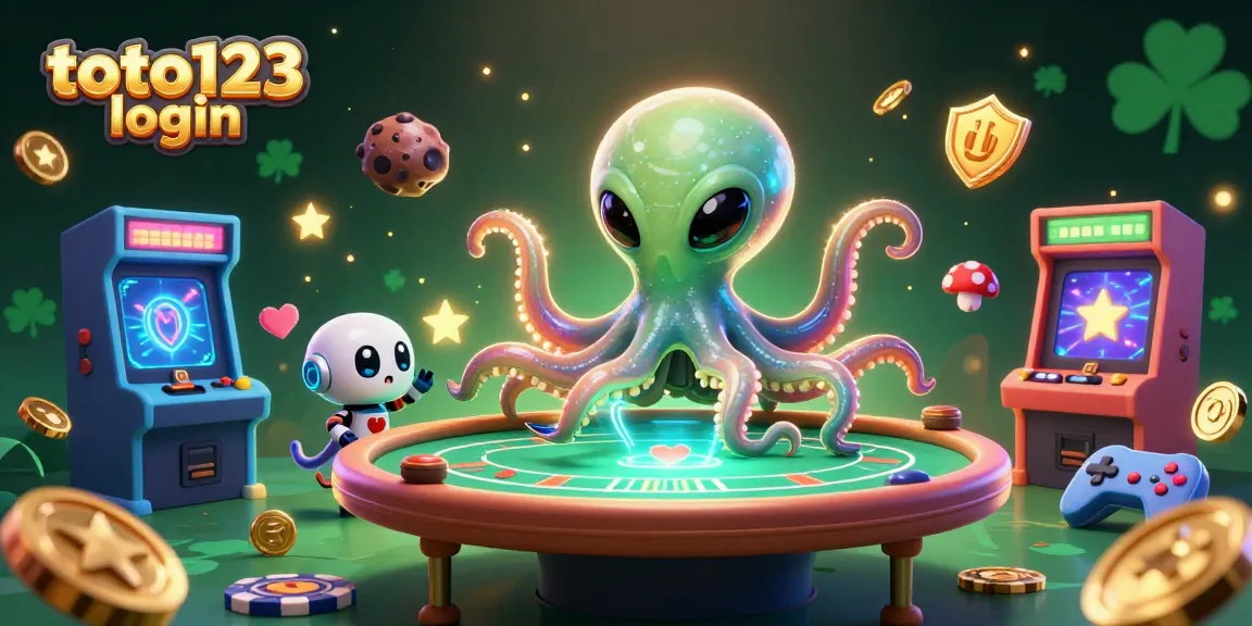 Engage with thrilling poker action at toto123 login, featuring fun alien characters in a vibrant casino atmosphere.
