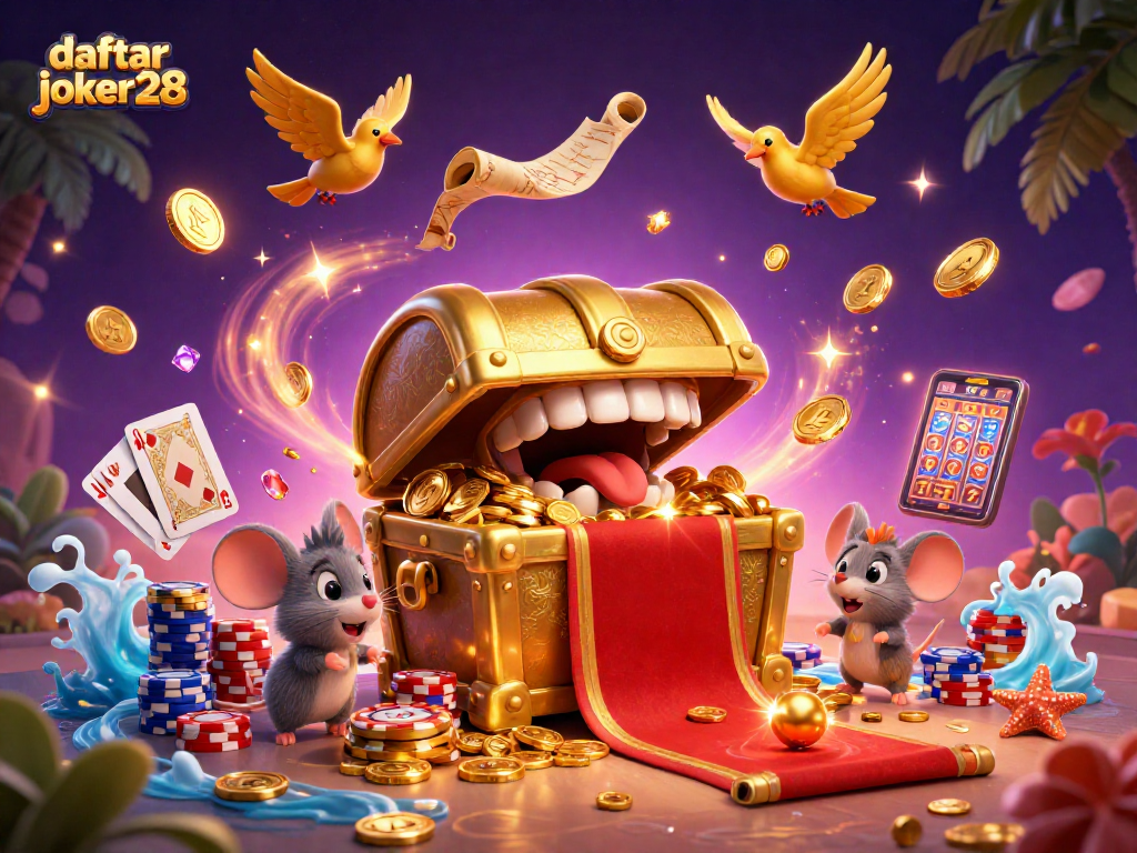 Menangkan jackpot bermain di daftar joker28 dengan banyak simbol permainan slot dan kemewahan perolehan koin emas.