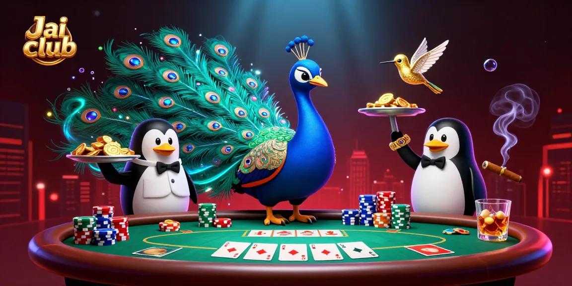 Experience the joy of gaming at Jai club with captivating characters and vibrant casino elements.