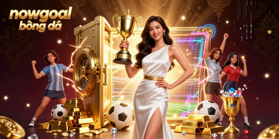 Wagering on soccer events with nowgoal bóng đá at the center, showcasing riches and victory.