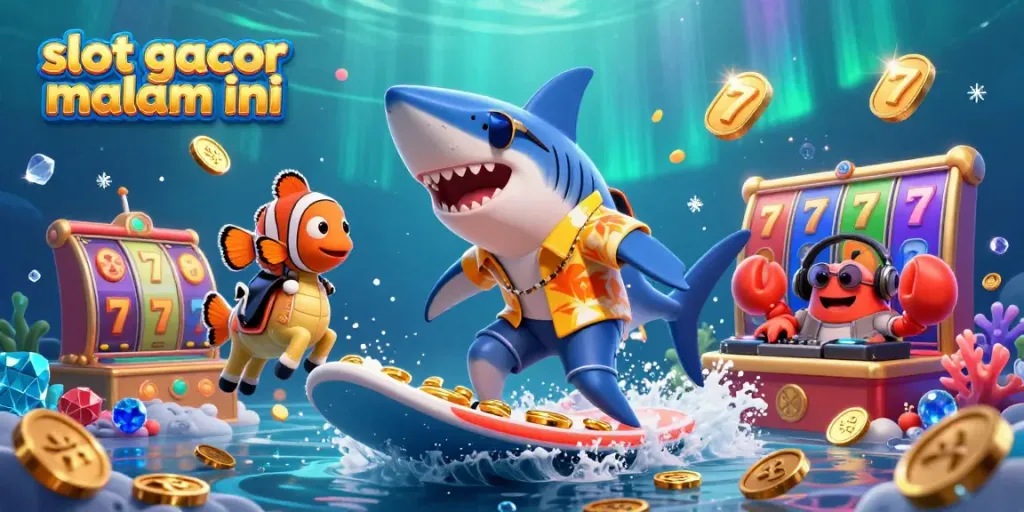 Slot gacor malam ini: perayaan permainan slot dengan karakter laut berwarna-warni