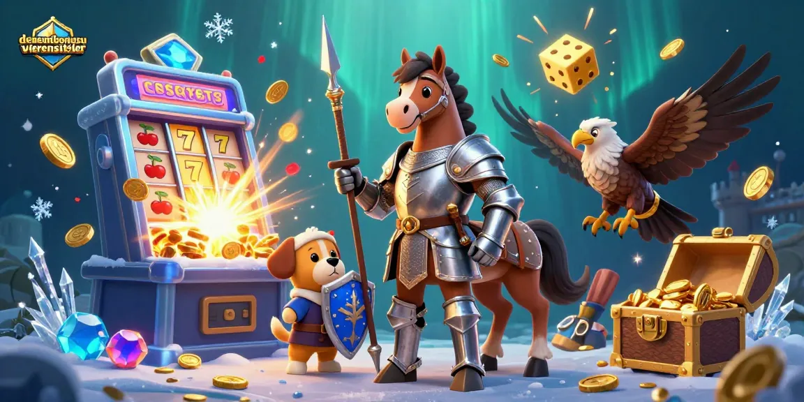 Experience thrilling gaming at denemebonusuverensiteler with 3D knights and jackpot excitement.