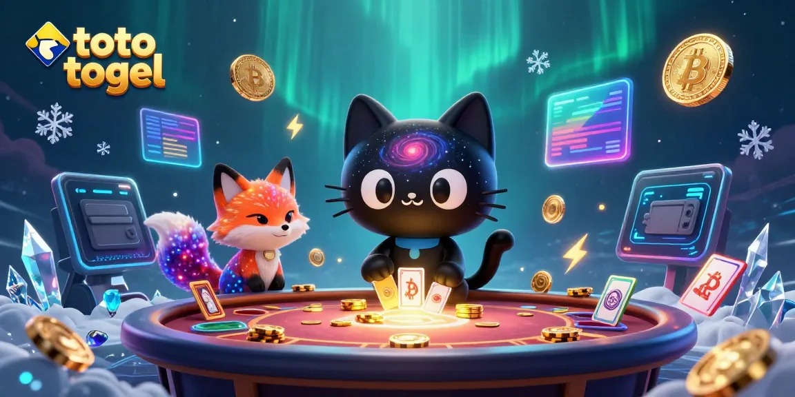 Experience exciting toto togel action with 3D fantasy elements in a vibrant cosmic casino scene.
