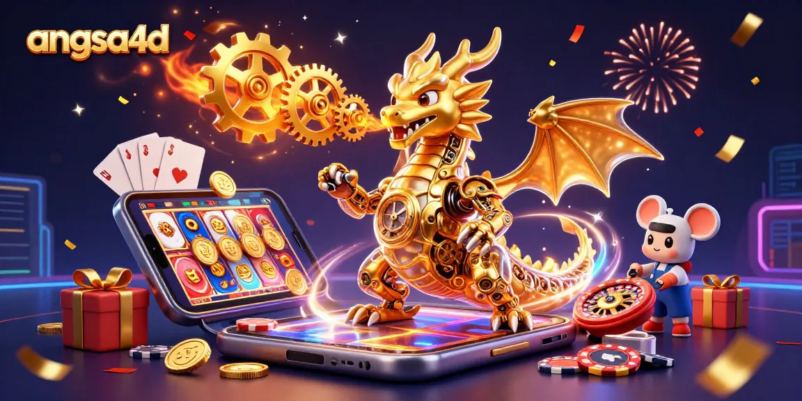 Win big with angsa4d in an action-packed slot game featuring a golden dragon and a tiny engineer.