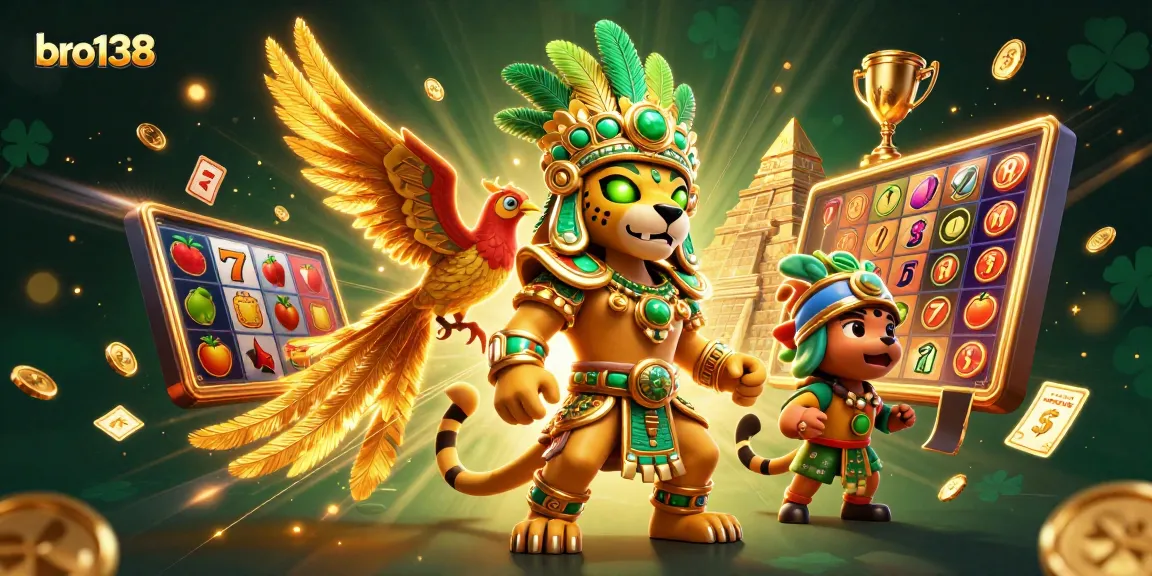 Experience thrilling wins at bro138 with this vibrant casino scene featuring dynamic slot reels and rich gaming elements.