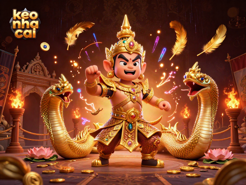 Experience exciting keo nha cai betting strategies amidst a vibrant 3D casino scene.