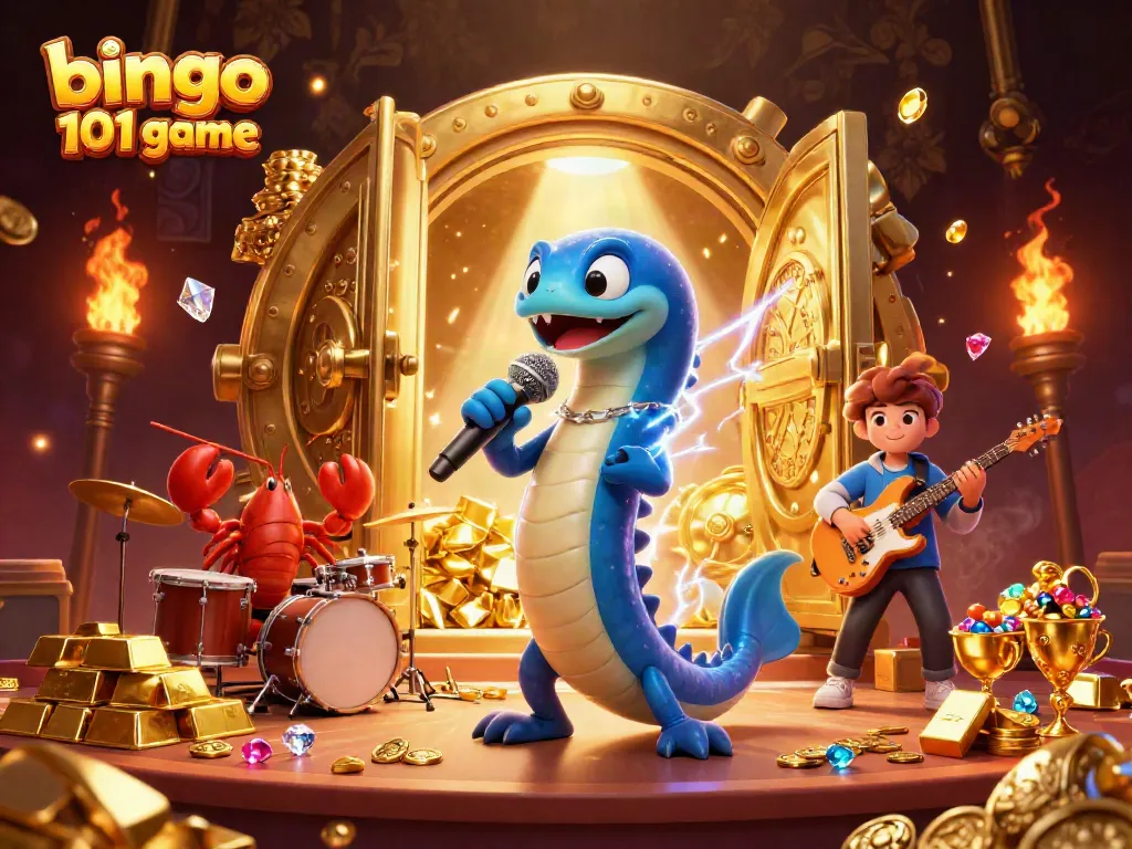 Experience electrifying fun with bingo 101 game in an underwater casino setting featuring vibrant characters.