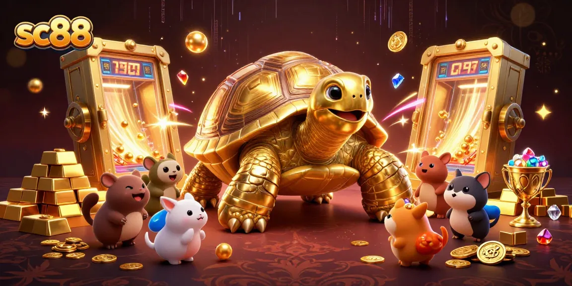 Immerse in sc88's thrilling pinball experience amidst golden treasures and vibrant casino energy.