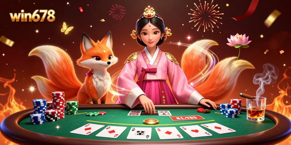 Experience thrilling gameplay at win678 with an elegant chance encounter at a vibrant poker table.