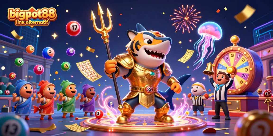 Experience the thrill of lottery games with bigpot88 link alternatif featuring an exciting scene filled with colorful elements!