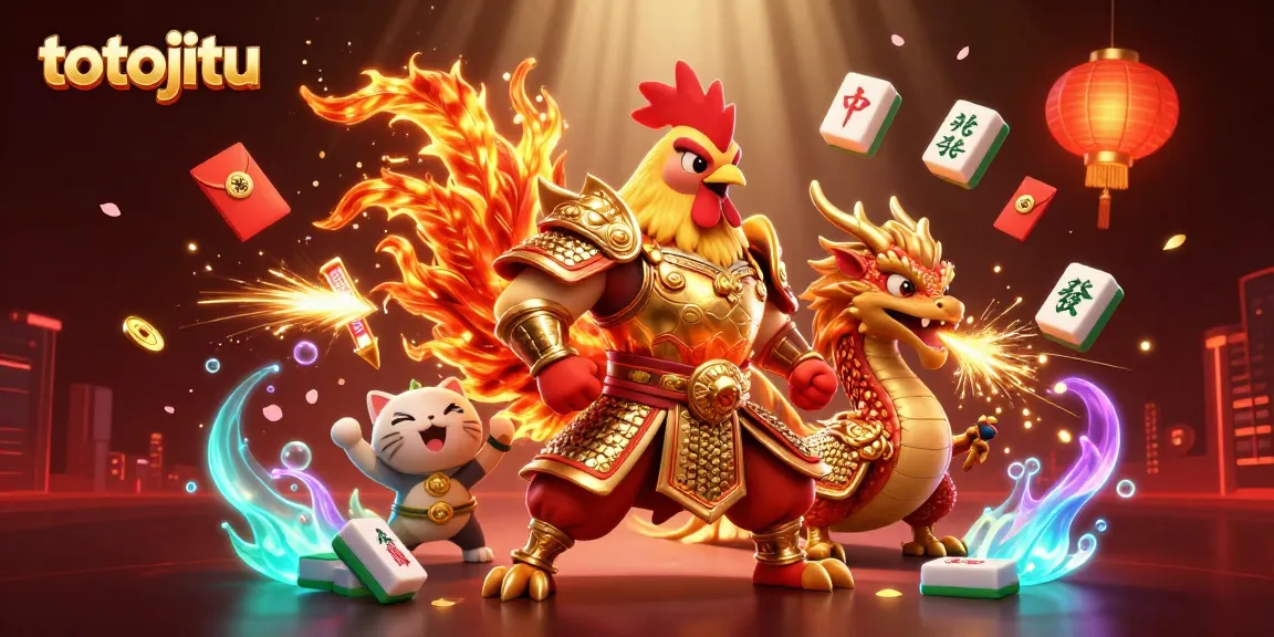 Experience the vibrant world of totojitu with engaging characters and festive casino elements.