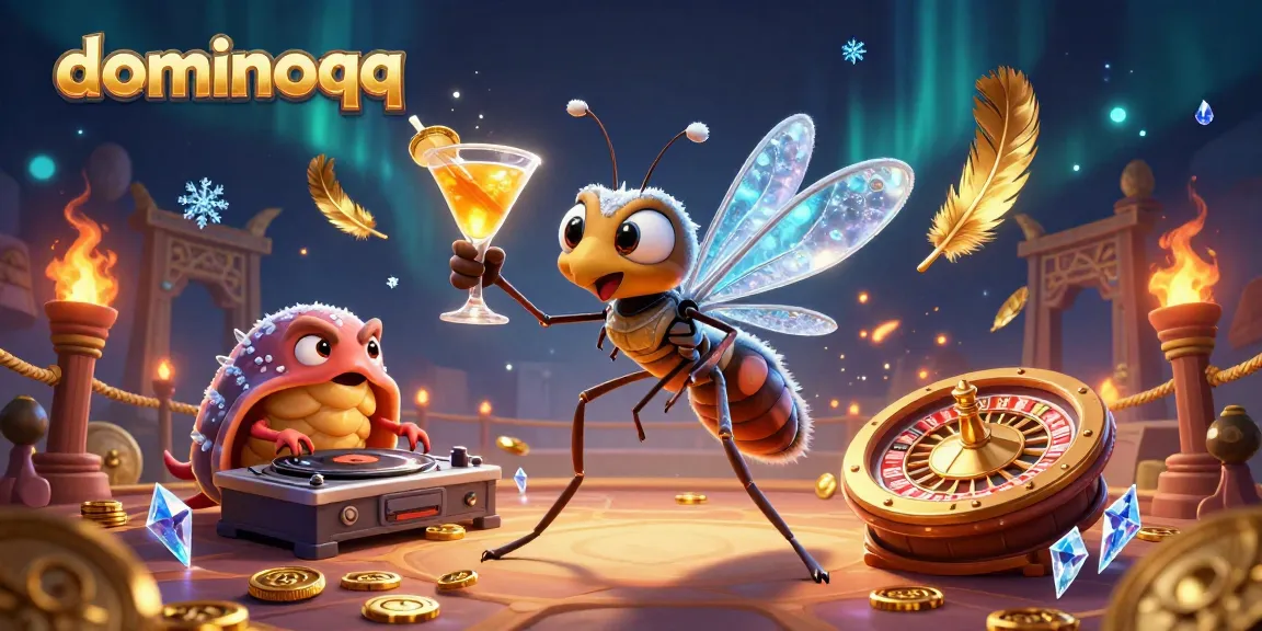 Experience thrilling gameplay in dominoqq with a vibrant 3D casino mascot and unique interactive elements.