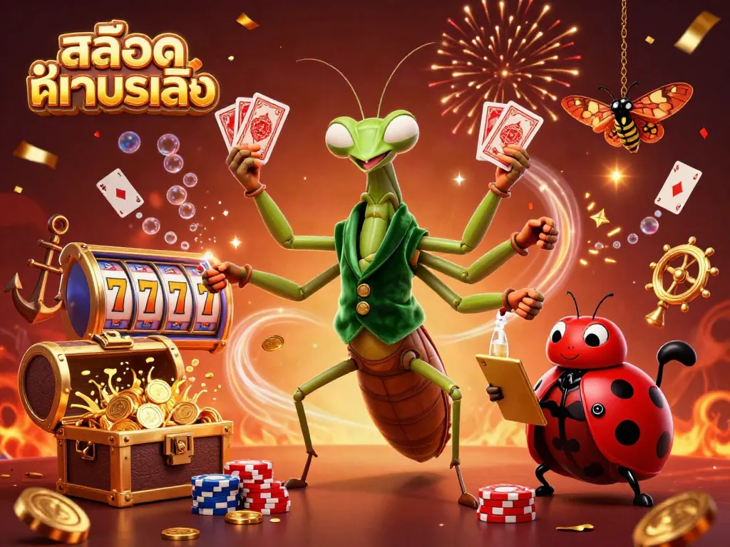 การเล่น สล็อตทดลองเล่น ที่มีบรรยากาศสนุกสนาน พร้อมตัวละครการ์ตูนในคาสิโน