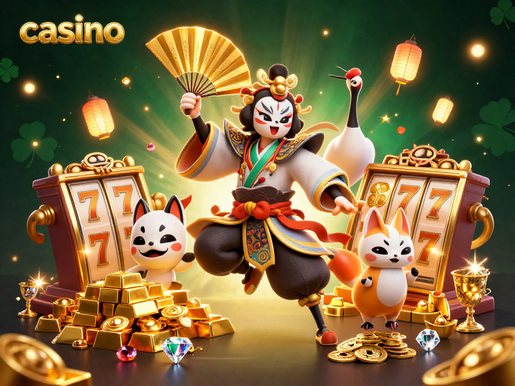 Experience thrilling casino adventures with vibrant characters and dynamic game elements.