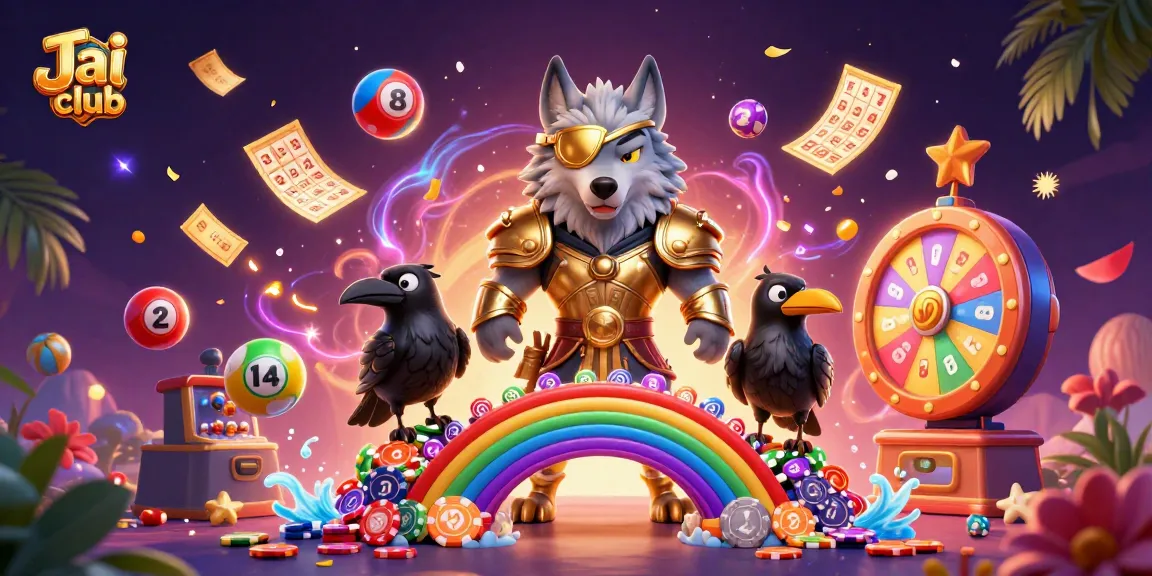 Enhance your Jai club experience with a vibrant 3D illustration featuring Odin and exciting gaming elements.