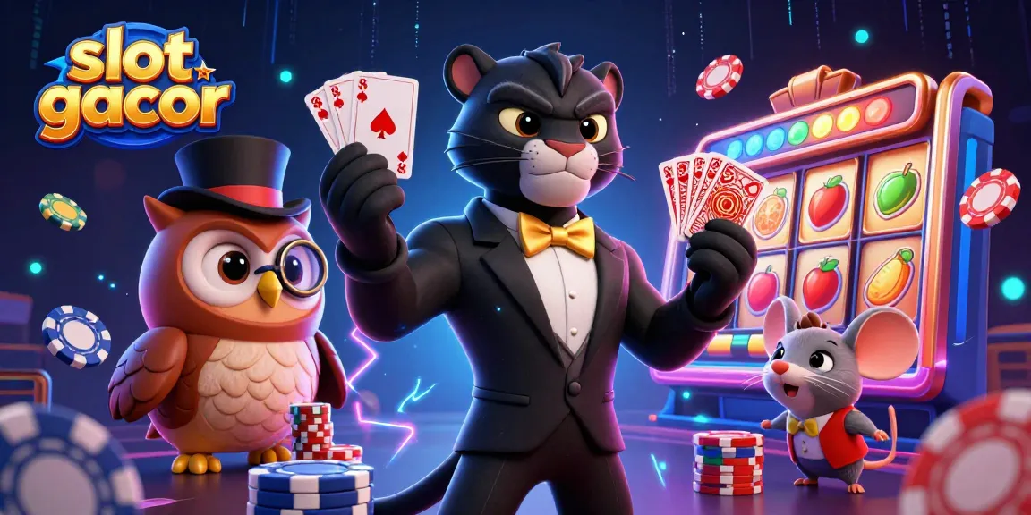 Slot gacor menampilkan panther, burung hantu, dan tikus beruntung di kasino
