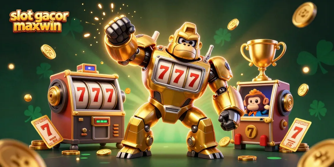 Menangkan permainan slot gacor maxwin dengan gorila emas bertransformasi yang beraksi.