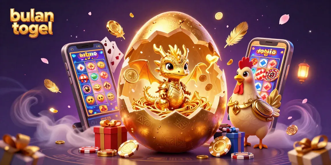 Experience exciting winning chances with bulan togel featuring a dazzling golden dragon and poker chips.