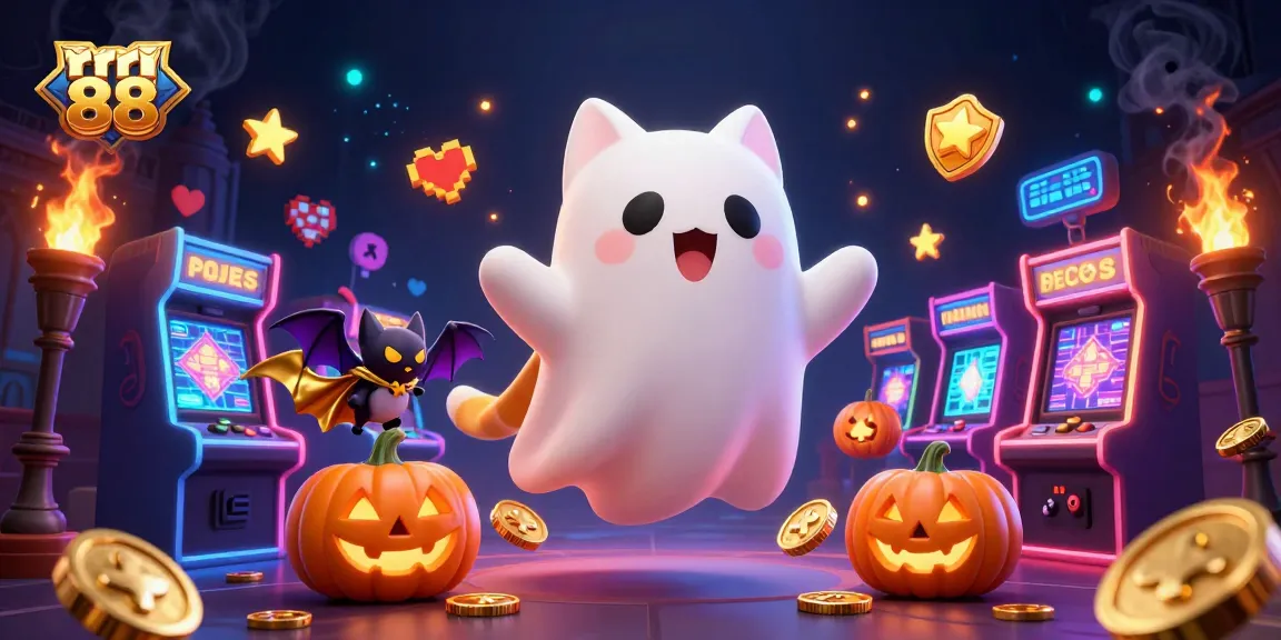 Experience the thrill of rr 88 with a ghost cat and bat in a haunted casino adventure.