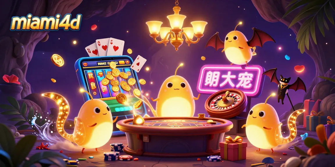 Engage with the vibrant miami4d casino scene, filled with glowing glowworms and exciting game elements.