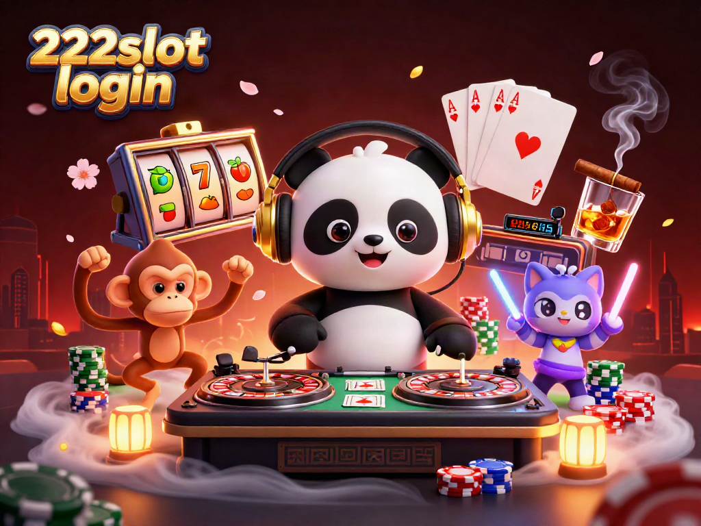 Permainan menarik di 222slot login dengan dino kartun DJ, monyet breakdance, dan anak kucing rave