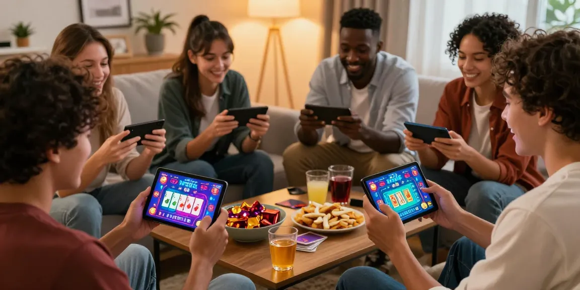Friends playing 3 Patti Blue app together, winning big with vibrant gaming visuals.