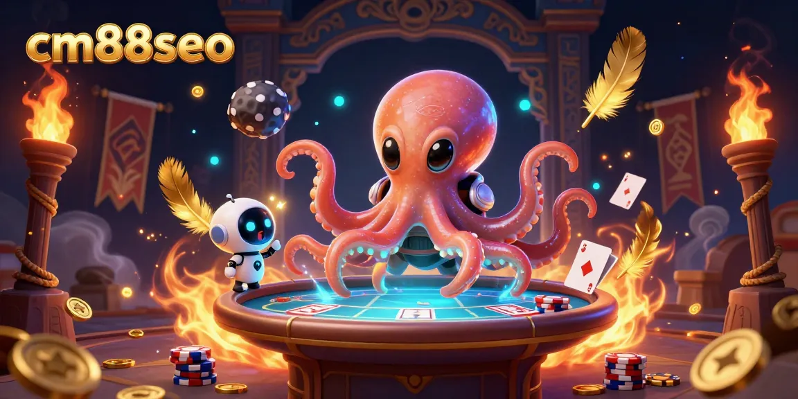 Experience high-stakes interactions at cm88seo's holographic poker table with thrilling alien themes.