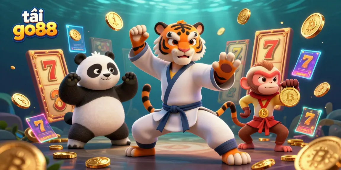 Boost your gaming experience with tải go88 surrounded by slot reels and playful cartoon characters.