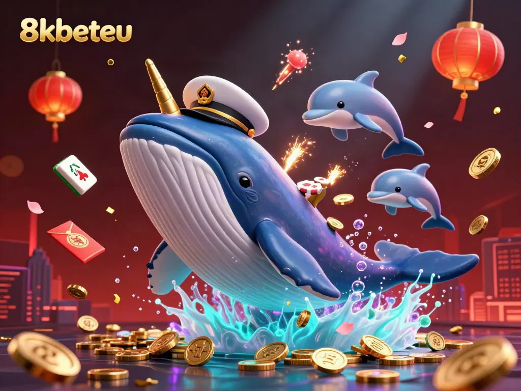 Experience the vibrant casino world of 8kbeteu with playful sea creatures and dynamic gambling elements.